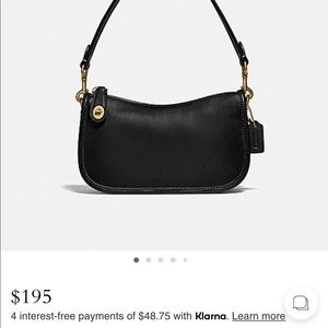 Coach bag. Used once. Brand new bag. Gold color zipper and hooks.